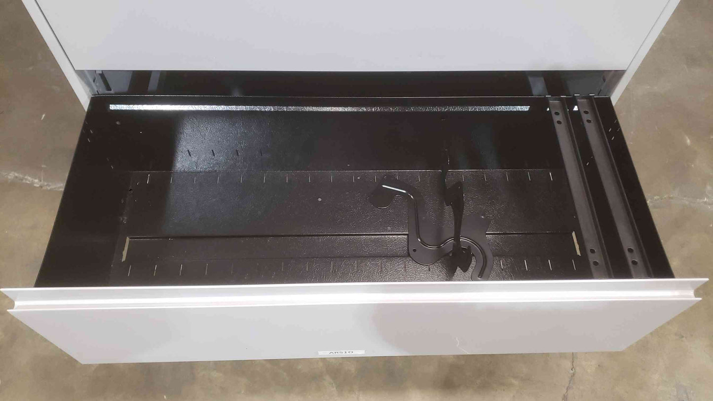 Grey 42" Five Tier Filing Cabinet 42"x18"x65" (SKU: 111851)