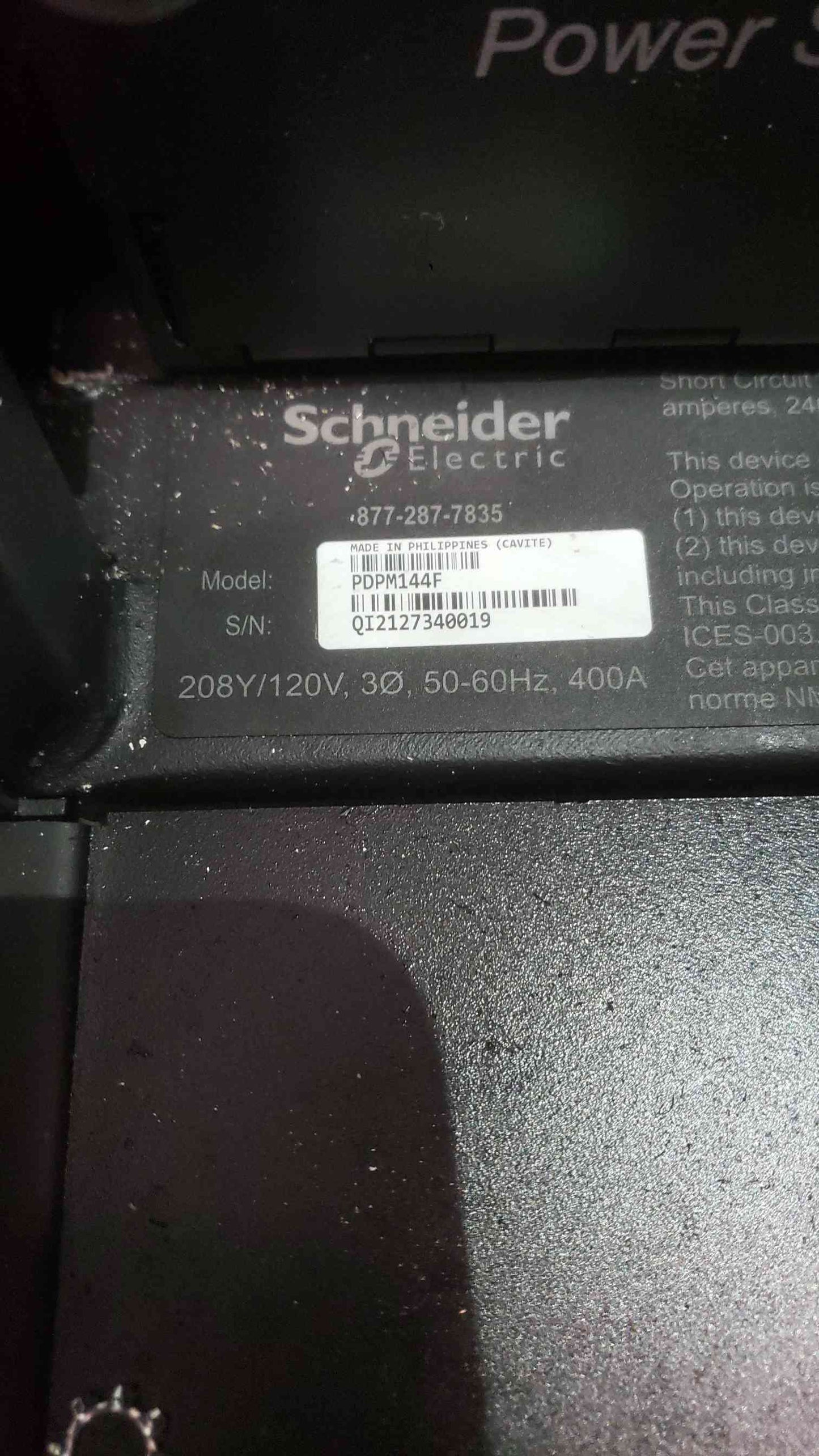 Schneider APC 240V Modular Power Distribution & Management Cabinet PDPM144F (SKU: 112231)
