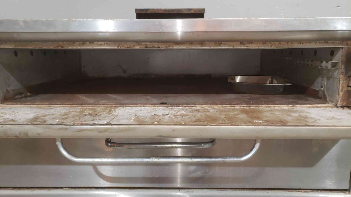 Blodgett 911 Double Stack Natural Gas Deck Oven - 74k BTU - Stainless Steel (SKU: 112280)