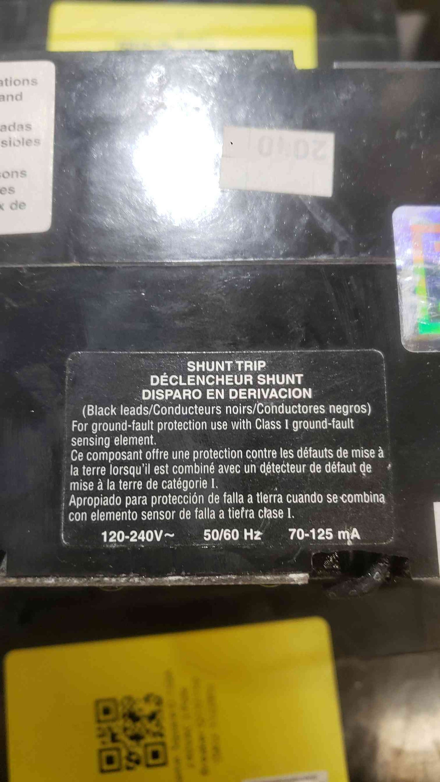 Square D 125A 500VAC 3 Pole Breaker KHL3612517DC2350 (SKU: 112288)