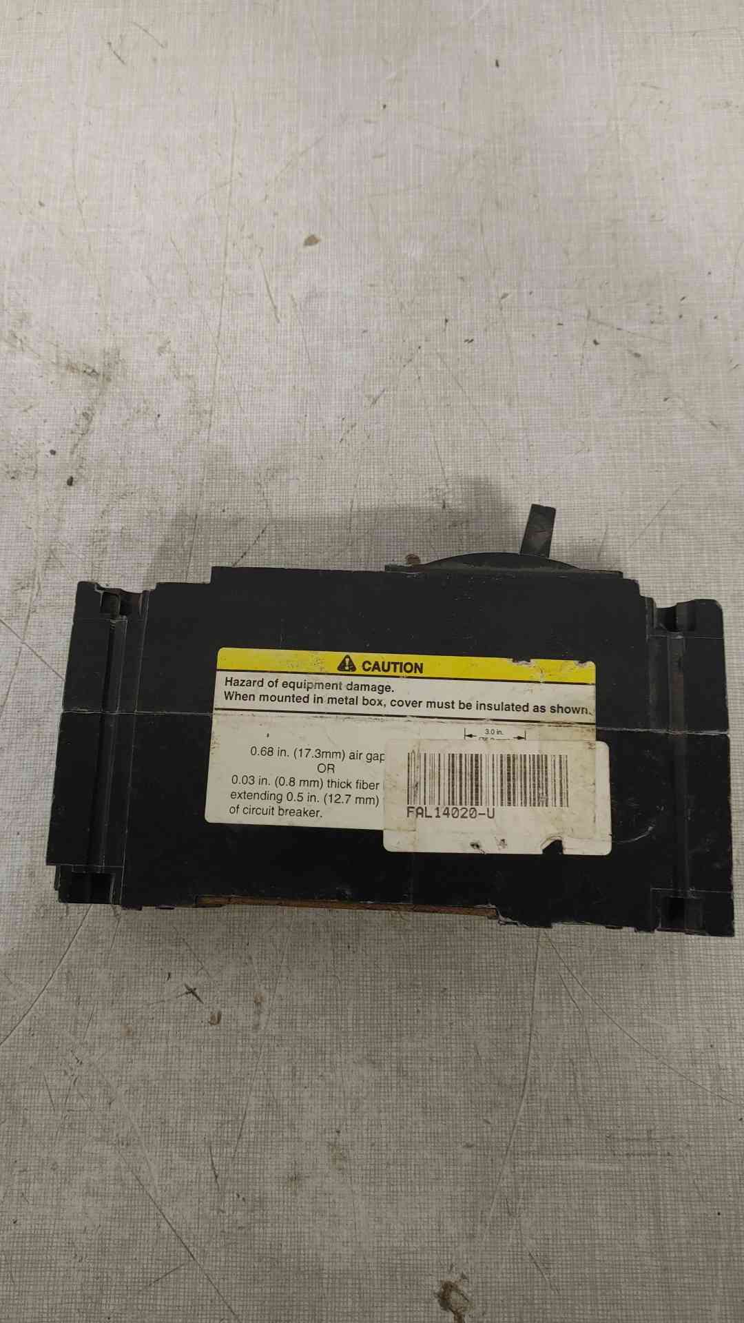 Square D 20A 1 Pole Breaker FAL14020 (SKU: 112320)