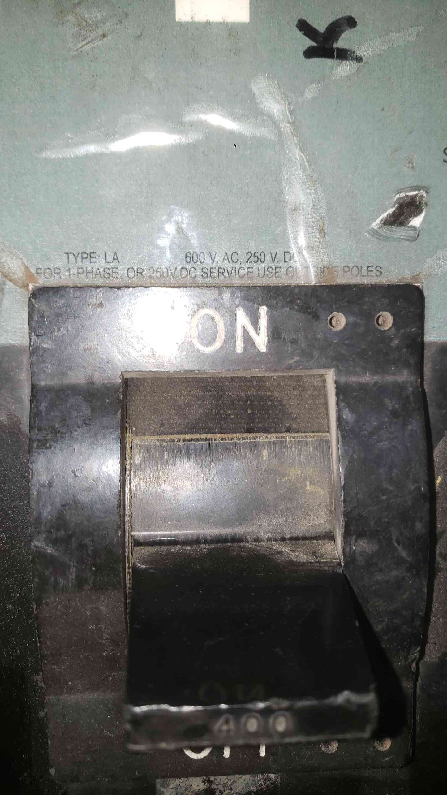 Square D 400A 600VAC 3 Pole Breaker LA36400 (SKU: 112325)