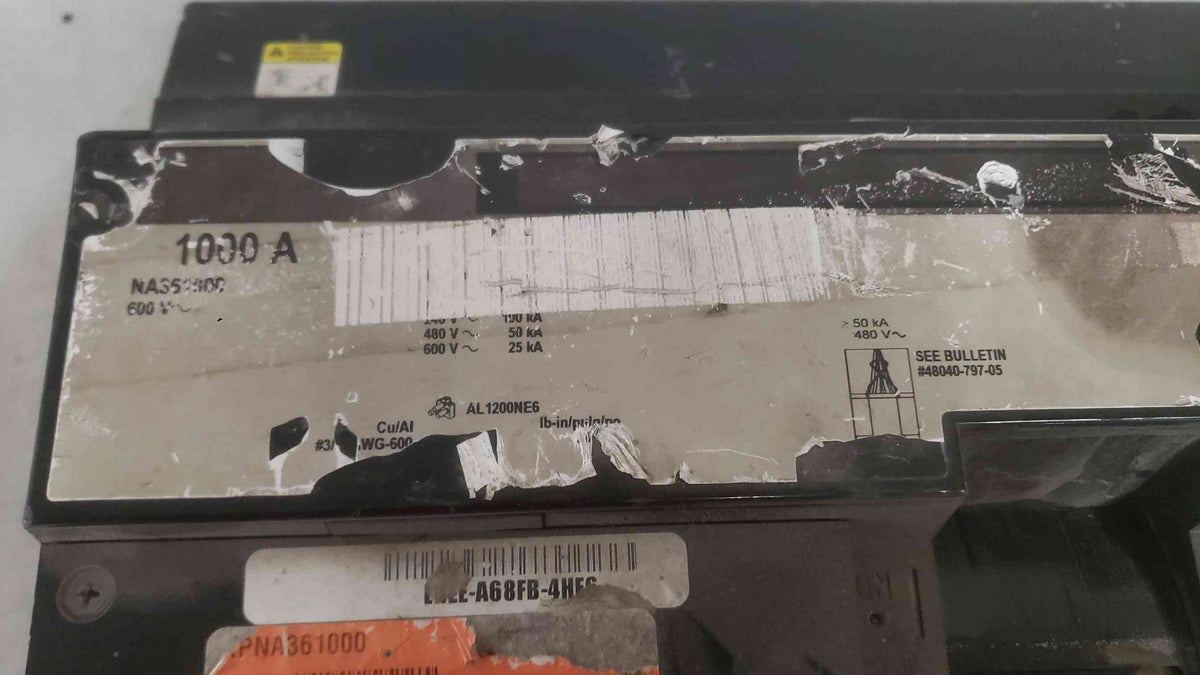 Square D 1000A 600V 3 Pole Breaker NA361000 (SKU: 112328)