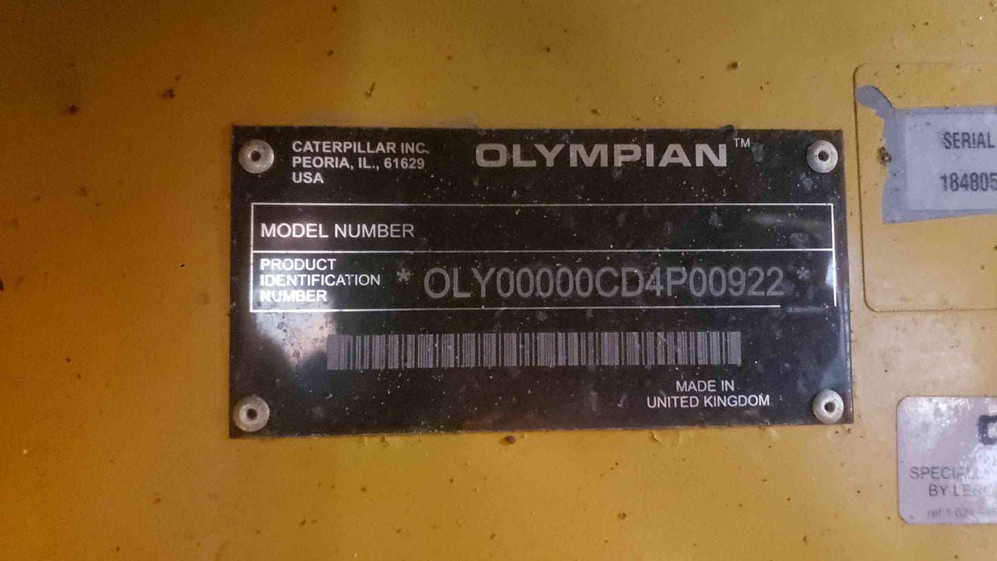 Caterpillar Olympian 60kW Diesel Generator D60P4S 120/240V 1ph 884Hrs TESTED(SKU: 113336)