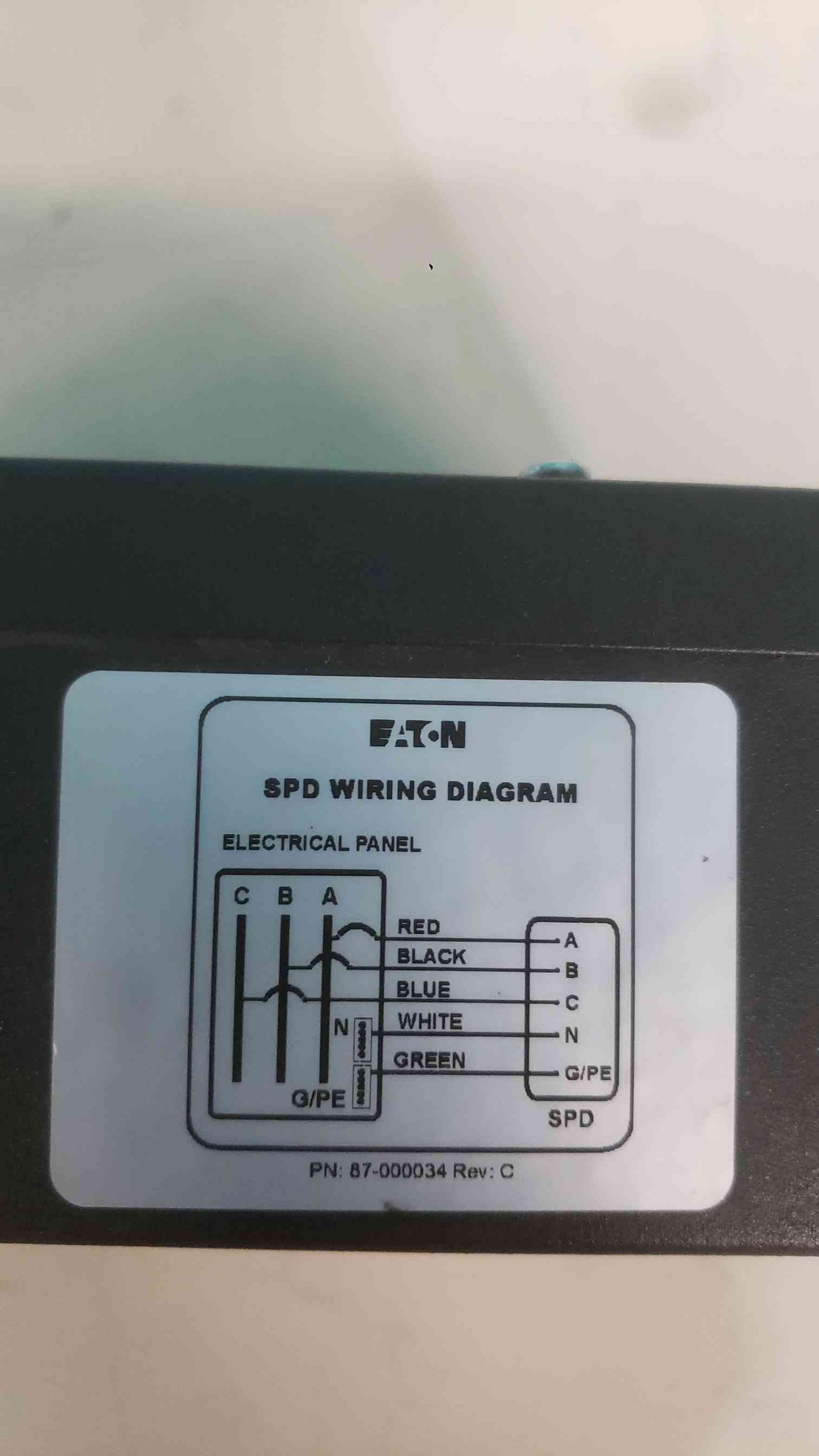Eaton Powerware PVL100208YK 3 Phase 208V 100 kA Surge Protective Device TVSS SPD (SKU: 113395)