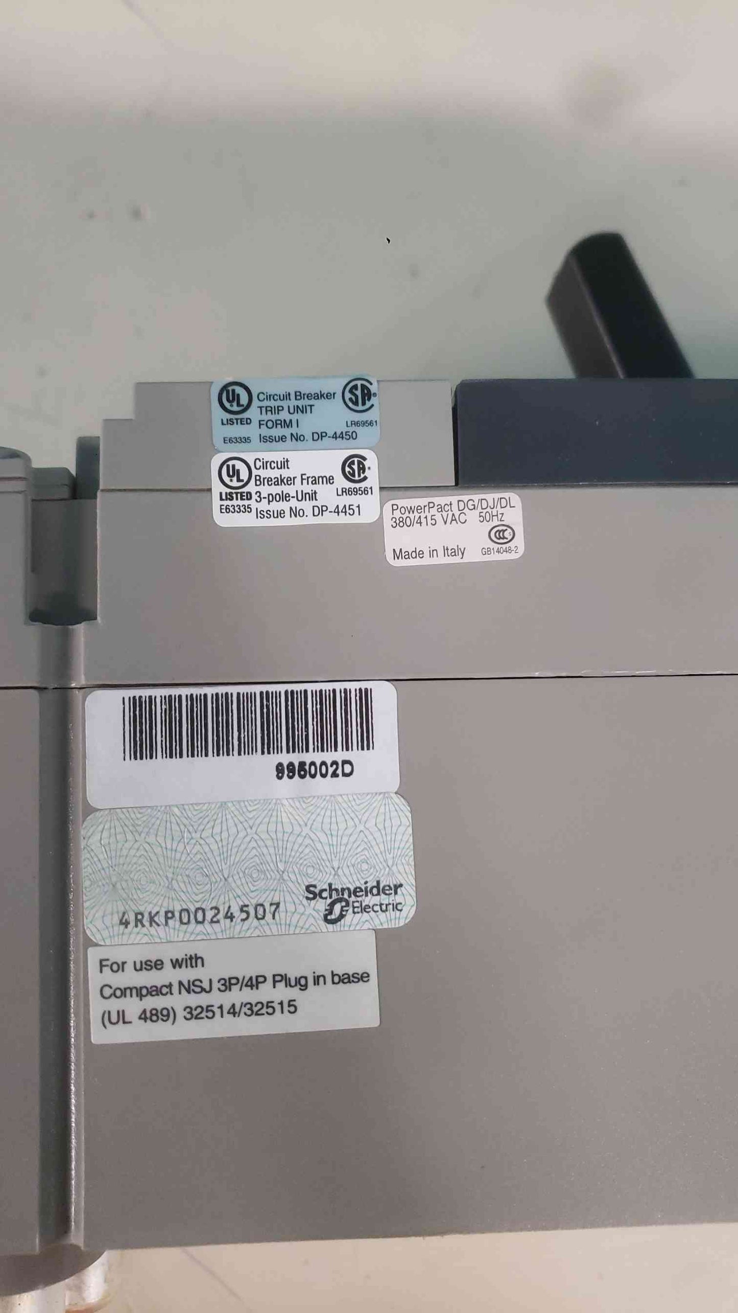 Square D PowerPact DGN36600E20 600 Amp 3 Pole 600V Breaker STR 23 SP 600A DG 35k (SKU: 113386)