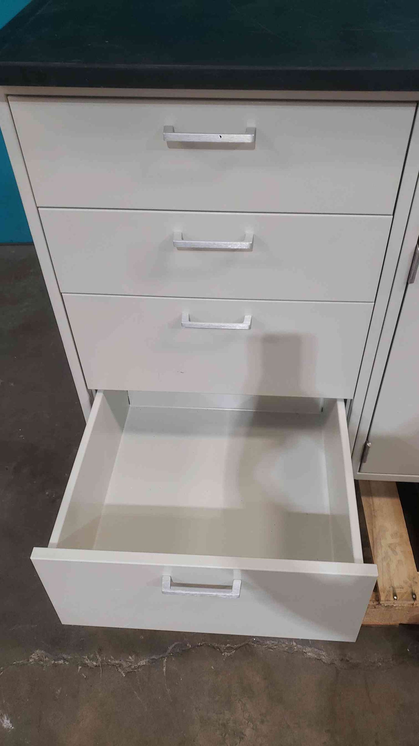 Fisher Hamilton 57" Mixed Casework W/ Black Epoxy Top (SKU: 113575)