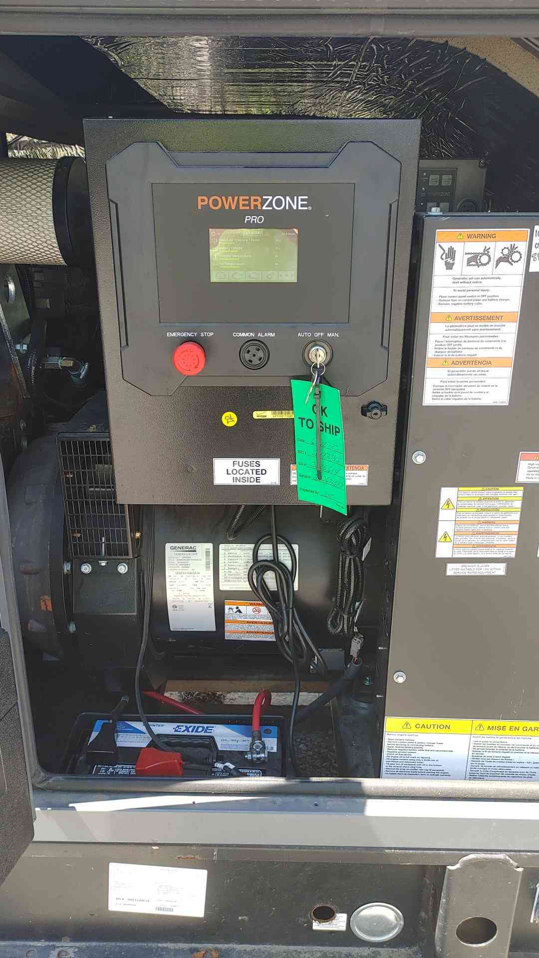 Generac 50KW 120/240V 1PH NG/LP Generator SG050NA 94.8Hrs '23