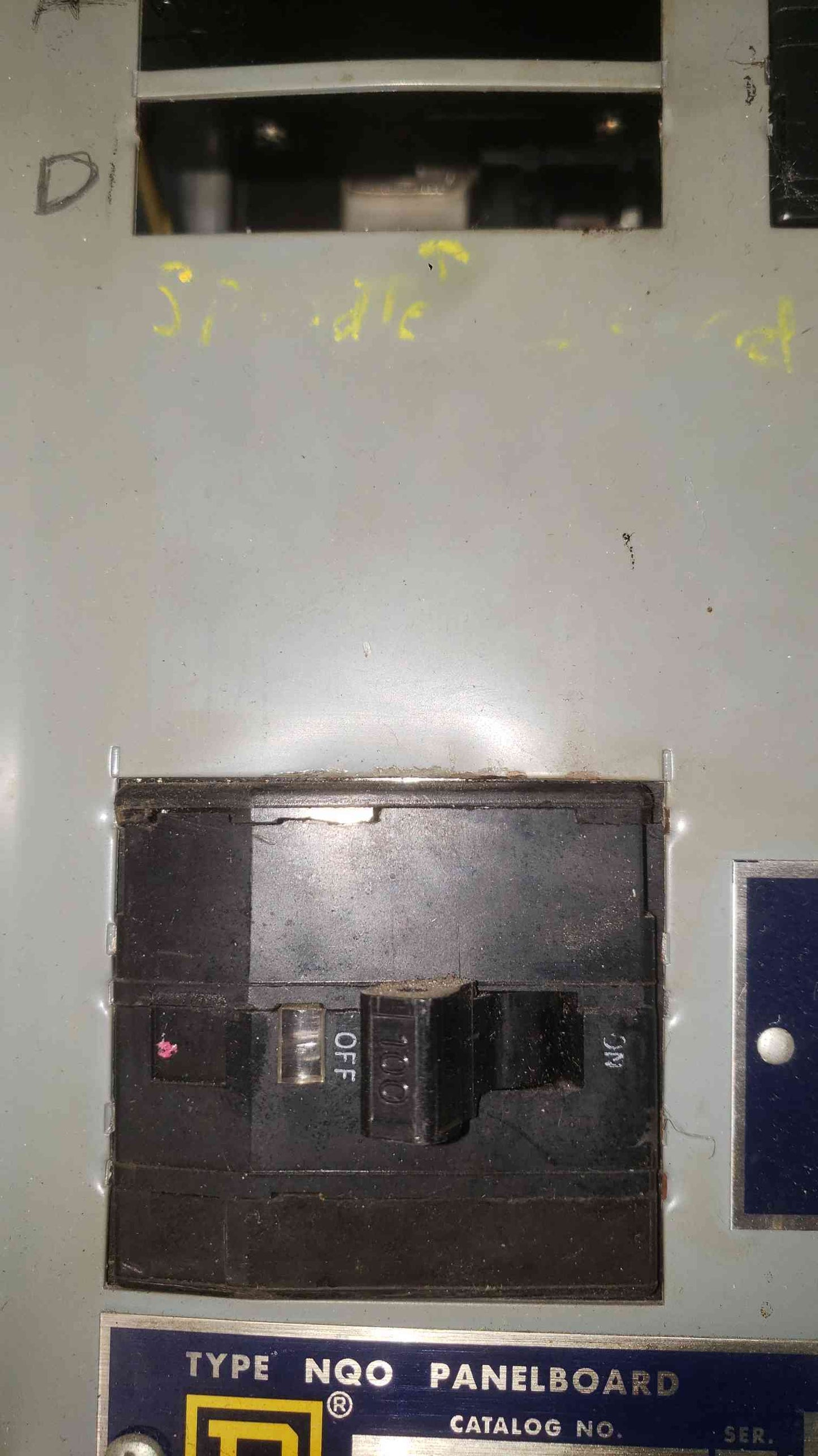 Square D NQO-304M Panelboard 100A 3 Phase Main Breaker Box Lot with QO Breakers