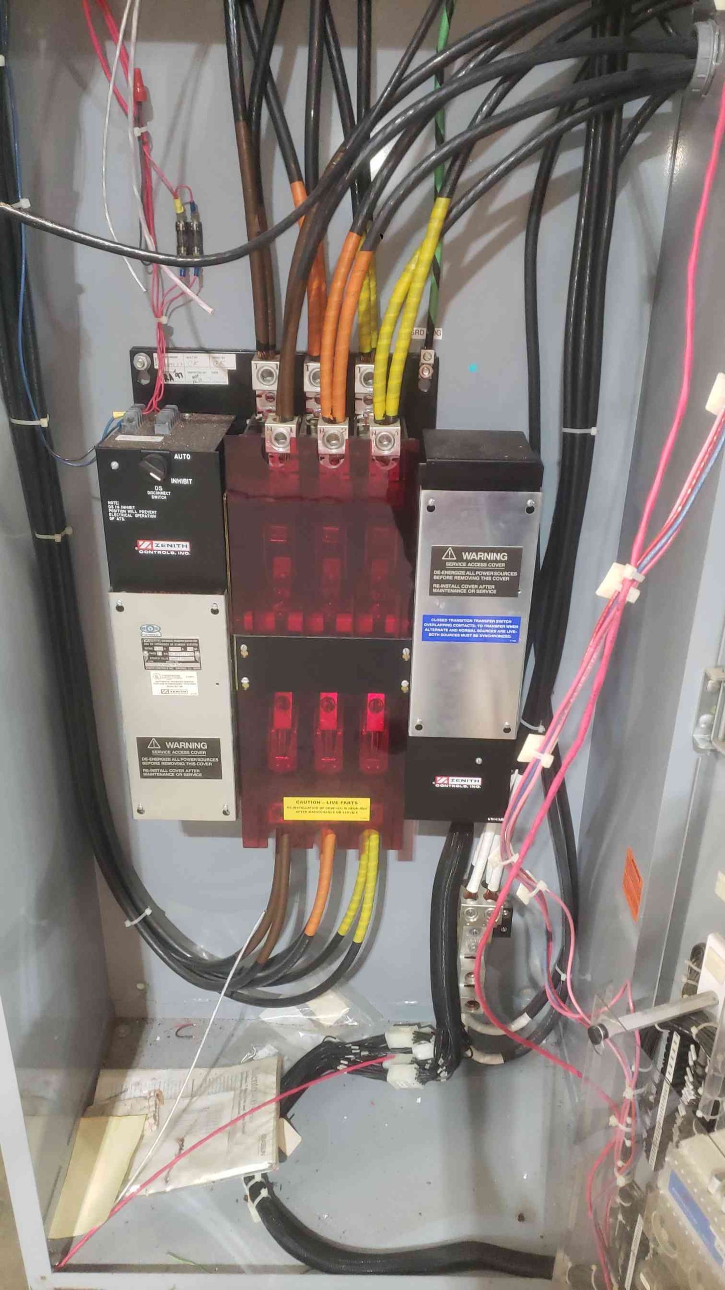 Zenith ZTSCTH40EC-7 Automatic Transfer Switch 400A 480V 3PH 400 Amp Generator ATS