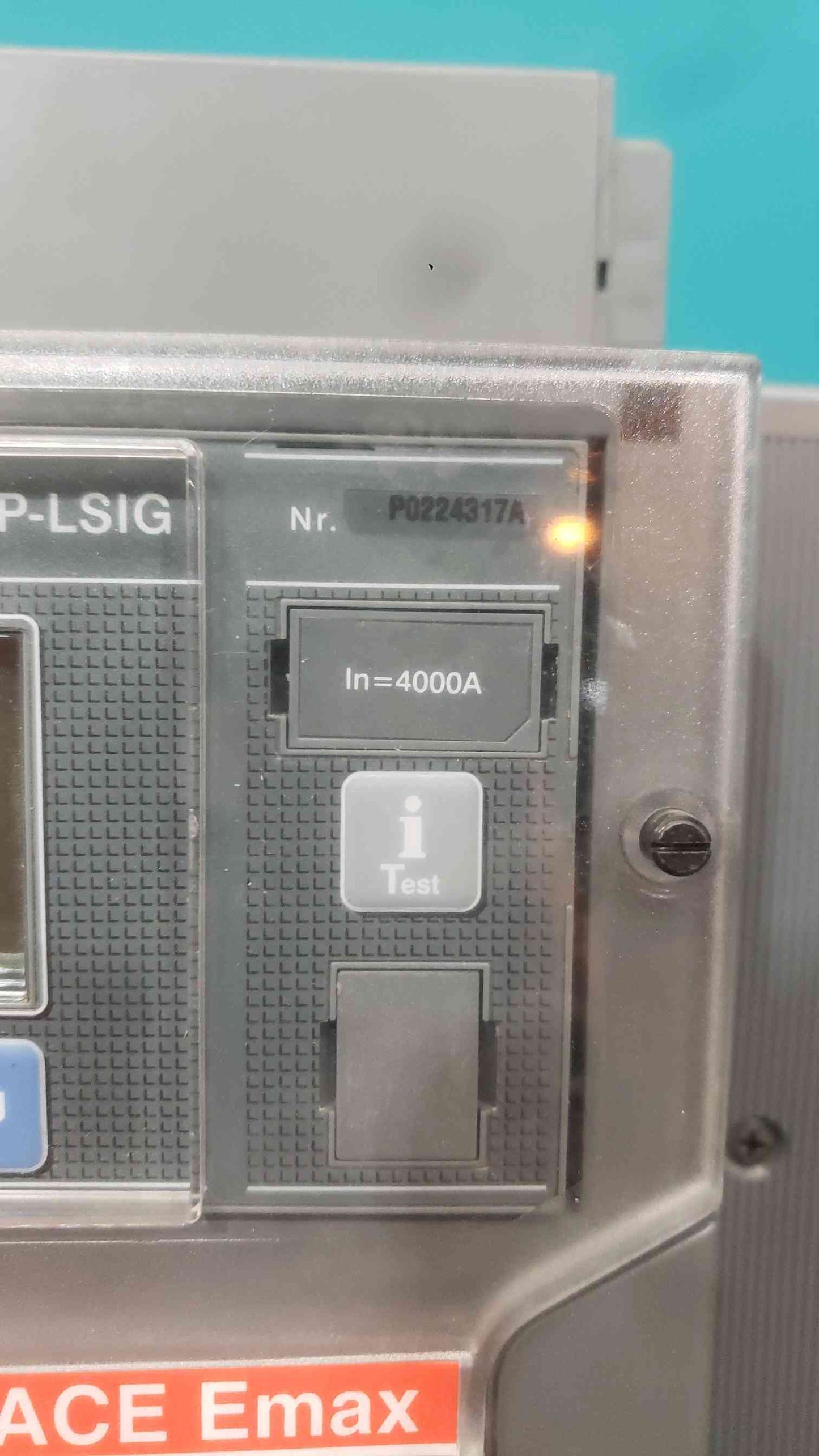 ABB SACE Emax E6V-A 40 4000A Air Circuit Breaker Drawout PR123/P-LSIG Trip Unit