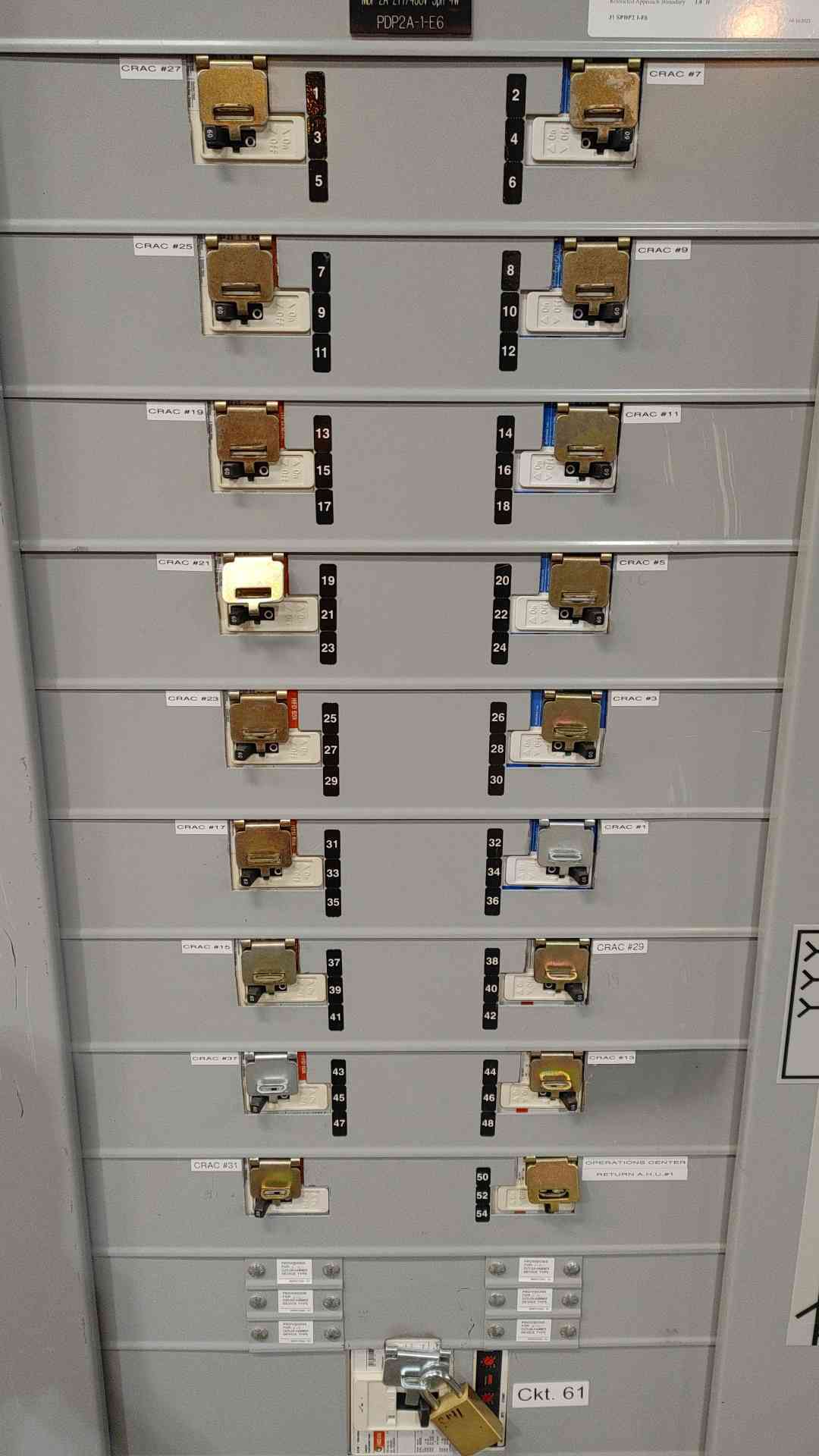 Cutler-Hammer Pow-R-Line C Switchboard 1200A 480V 3PH 3W Main Enclosure Loaded