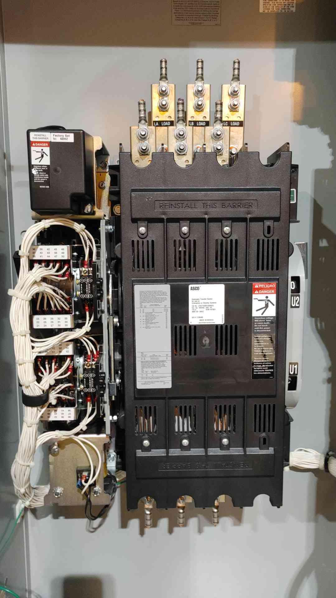 ASCO 7000 Series 115A Automatic Transfer Switch 480V 3Ph ATS J7ADTS030150N5XC