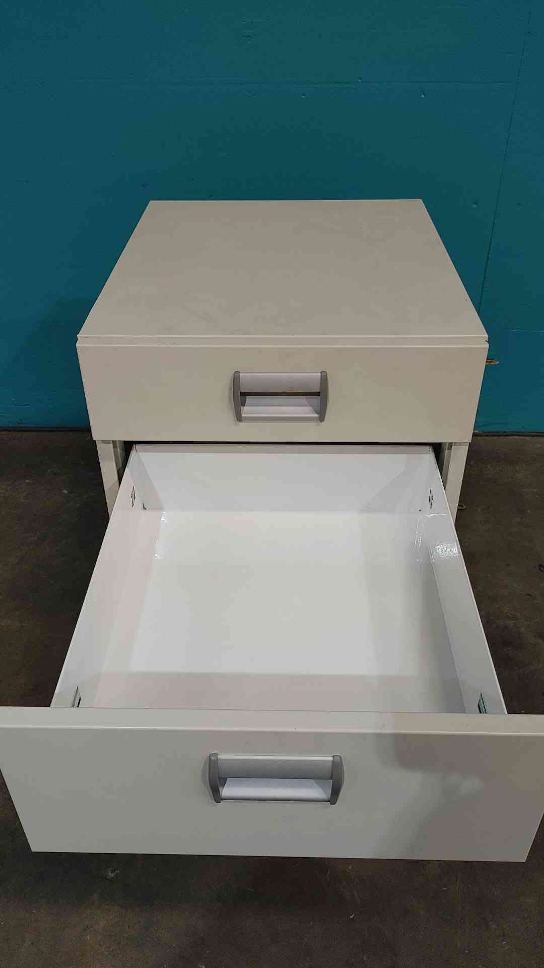 18 Inch Mobile Pedestal File Cabinet 3 Drawer Rolling Lab Office Under Desk