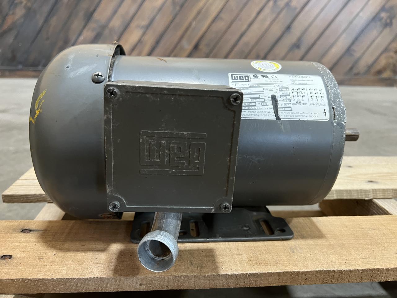 WEG AC Electric Continous Duty Motor, 3 HP, 3450 RPM
