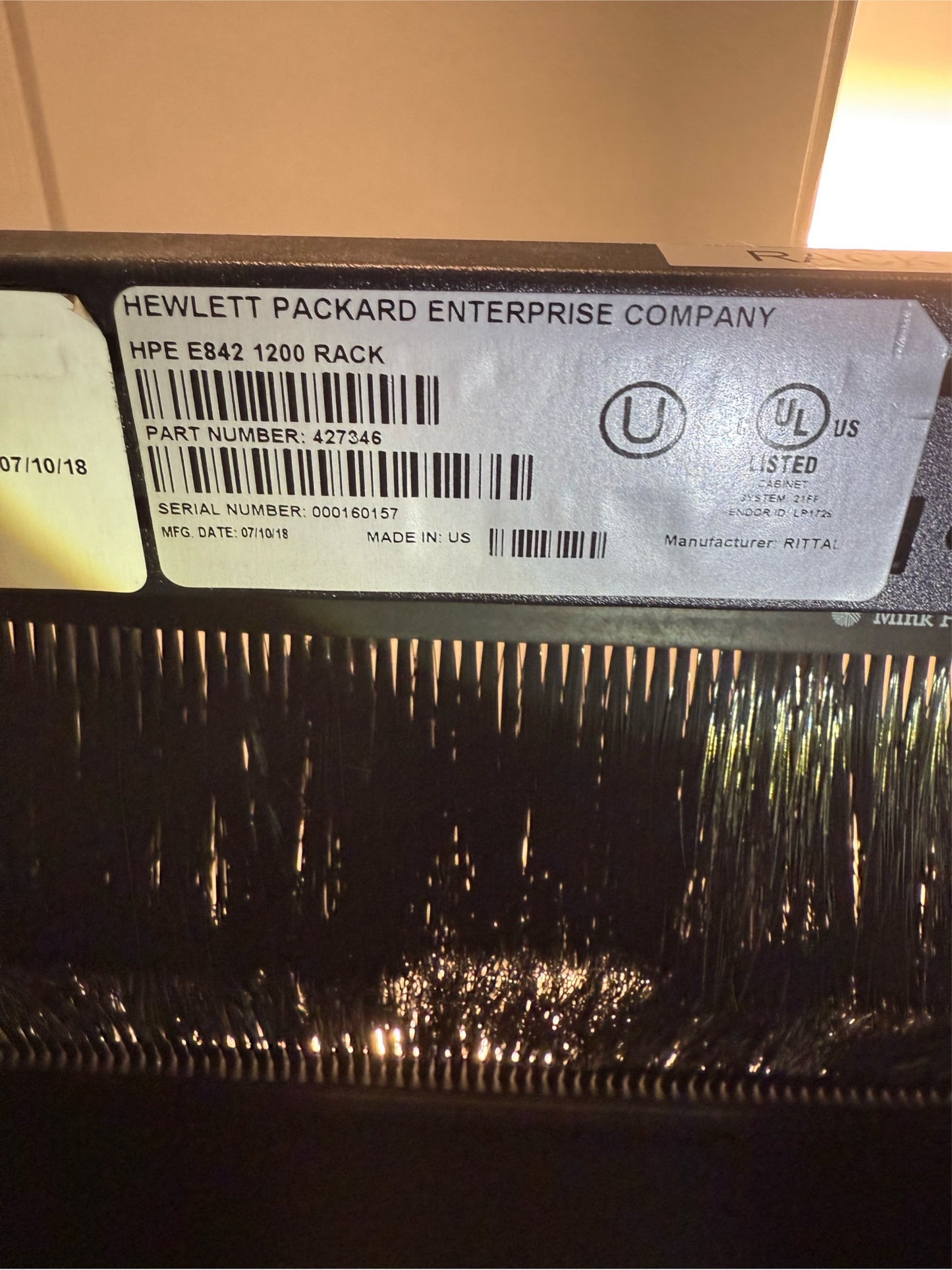 HP Server Rack HPE E842 1200mm Wide Rack Cabinet (SKU: 110394)