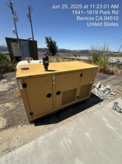 AS IS 45KW 240/120 188A 1PH Olympian Caterpillar G45F3S NG/LP Generator '07 177 Hrs. (SKU: 111132)