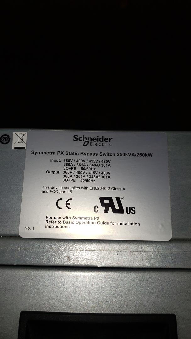 APC Symmetra PX Static Bypass Switch STS SYSW250KD