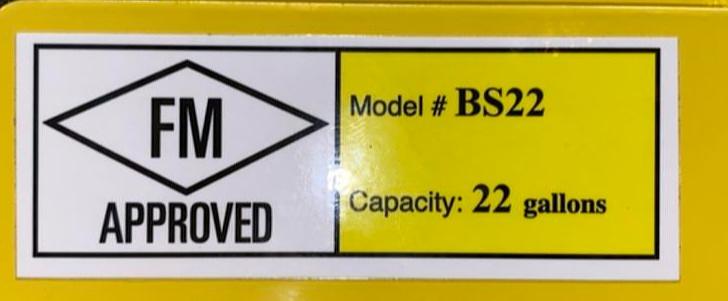 JAMCO 22 Gallon Flammable Storage Cabinet 35" Lab Casework