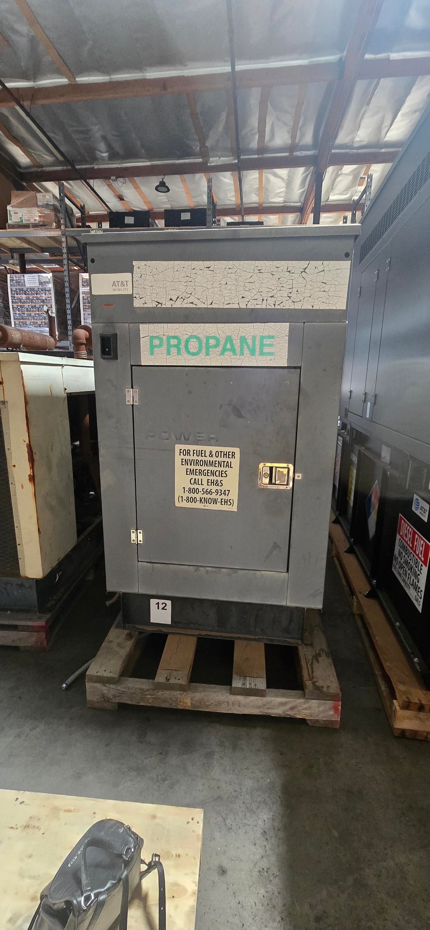 Generac 50kW Diesel Standby Generator 1 Phase Model SD0050 2014 Industrial