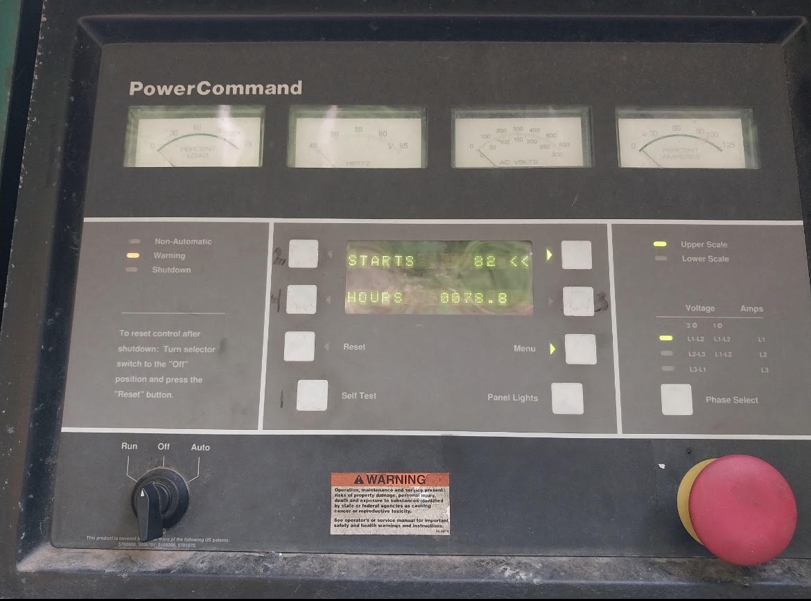 Cummins Onan 250 kW Diesel Generator DFAC L10 277/480V Enclosed 78 Hours
