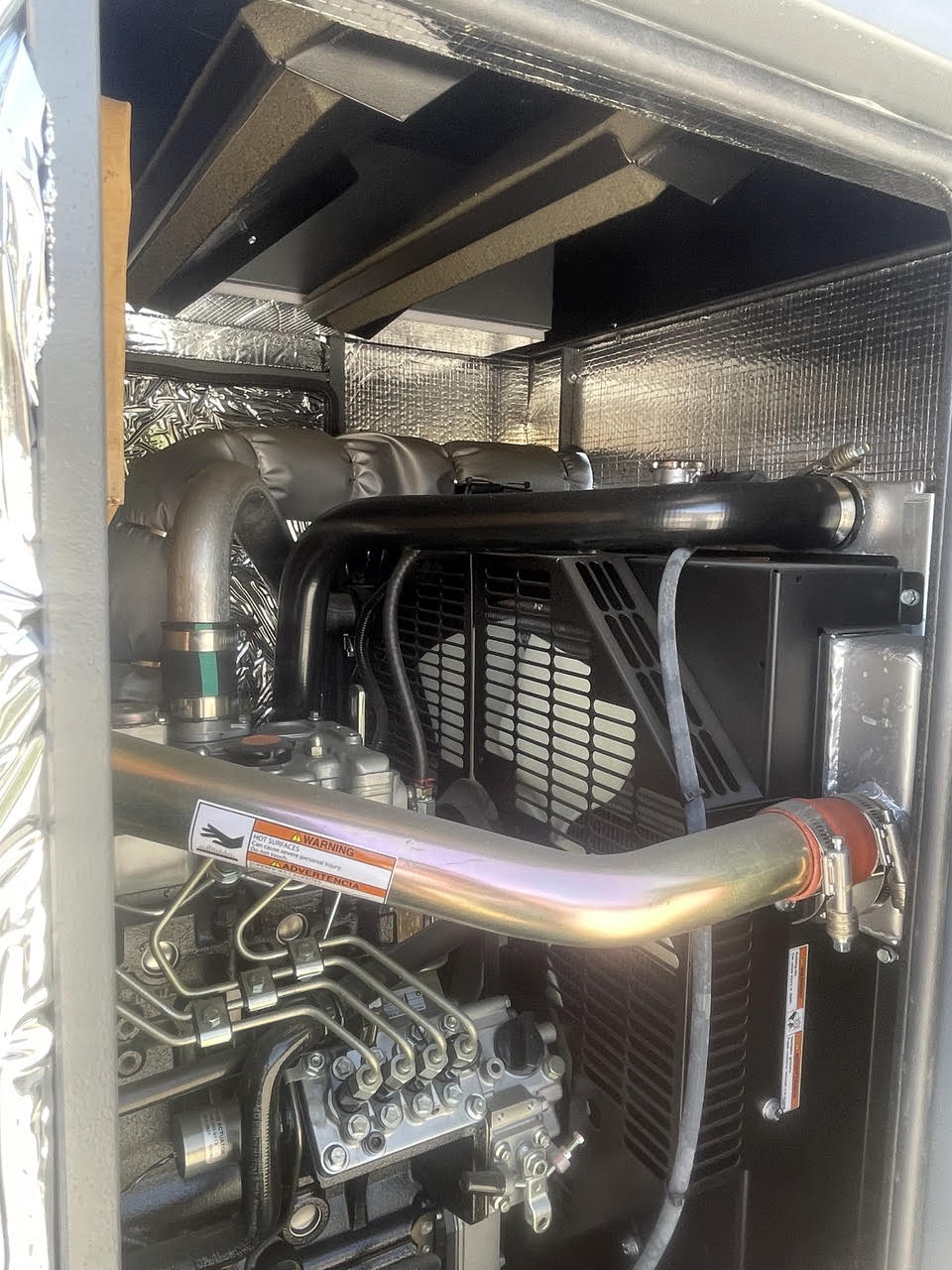 New 30KW Generac Diesel Generator 120/240VAC 1PH 2.2L Eng 54 Gal Tank