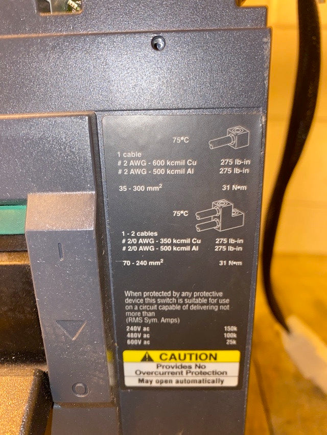 400A Circuit Breaker Merlin Gerin NSJ400 A(S6LLST1301)