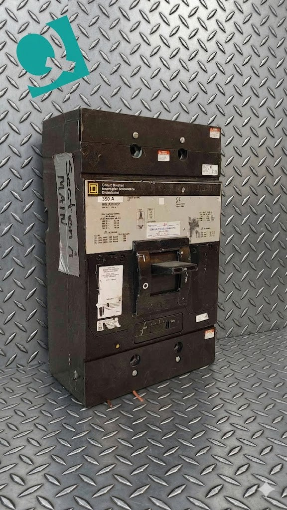Square D 350A 3 Pole Circuit Breaker 600VDC 250VAC 65KA MHL363501027(104727)