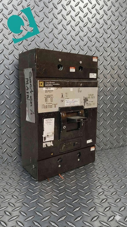 Square D 350A 3 Pole Circuit Breaker 600VDC 250VAC 65KA MHL363501027(104727)