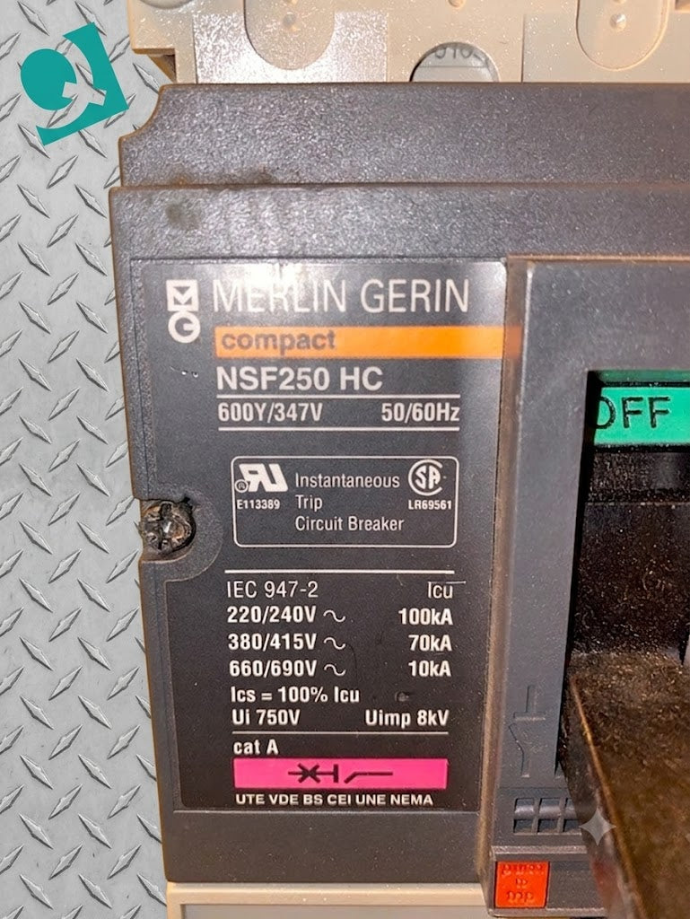 250A Circuit Breaker Merlin Gerin NSF250 HC(S6LLST1377)