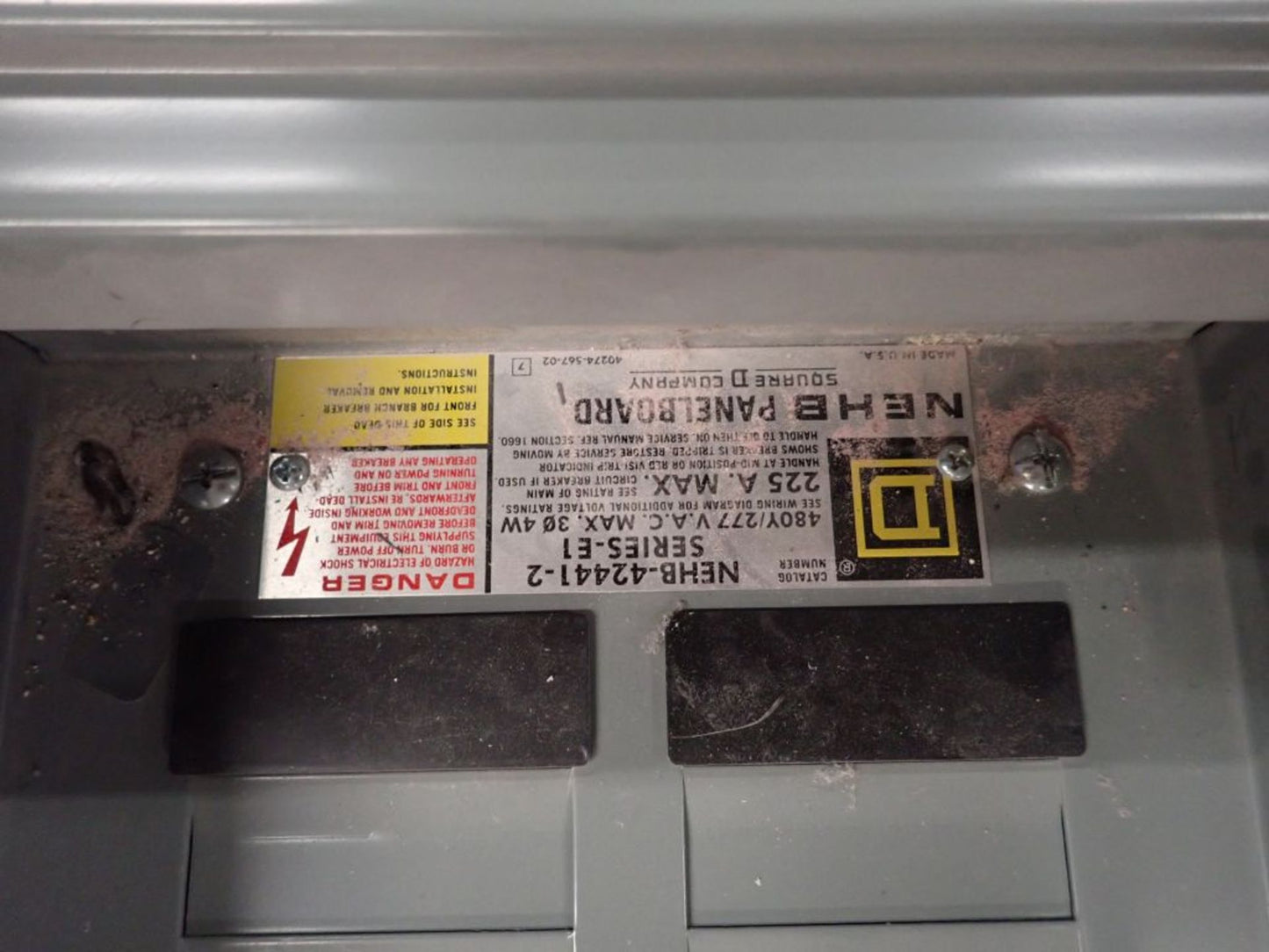 Square D NEHB Panelboard NEHB-42441-2 480Y/277V with Main