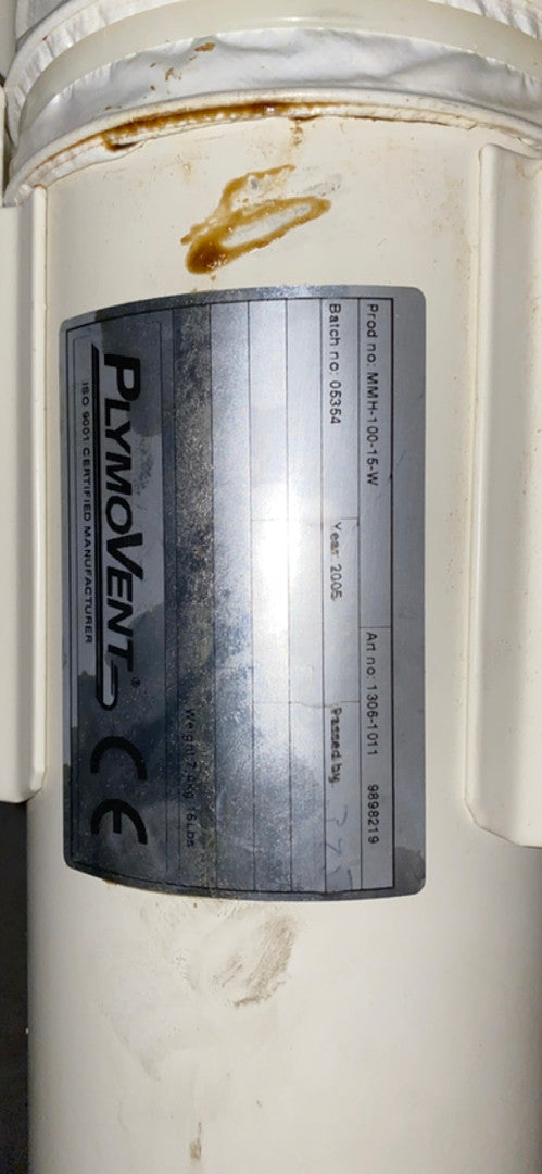 PlymoVent Fume Extraction Snorkler Arm MMH-100-15-W '05(S6LLST3003)