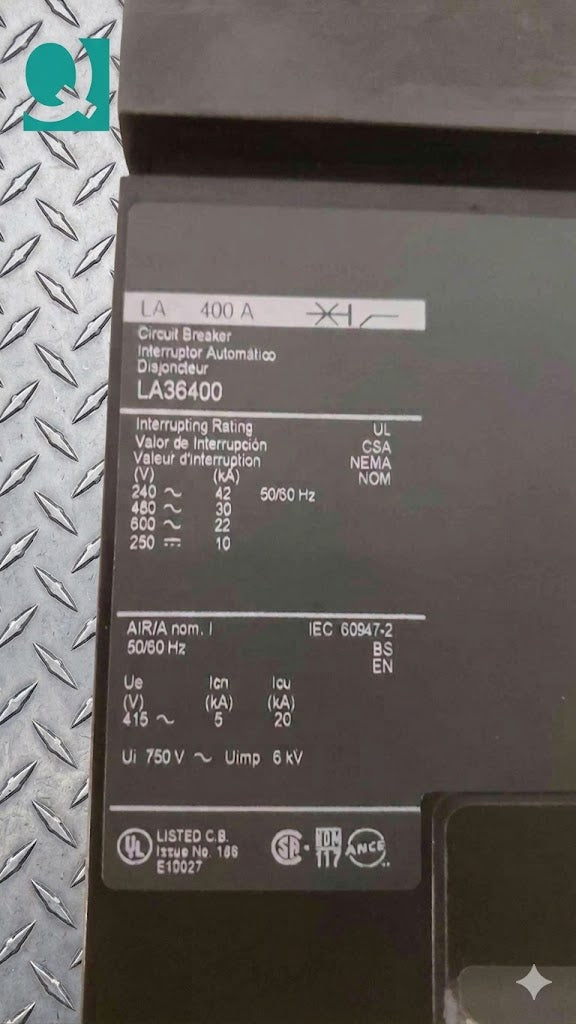 Square D I-Line 400A 3 Pole Breaker LA36400 (SKU: 108595)