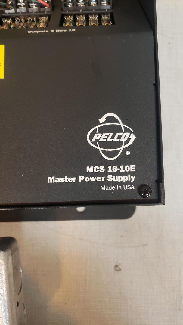 Pelco Master Power Supply MCS16-10E(S6LLST11481)