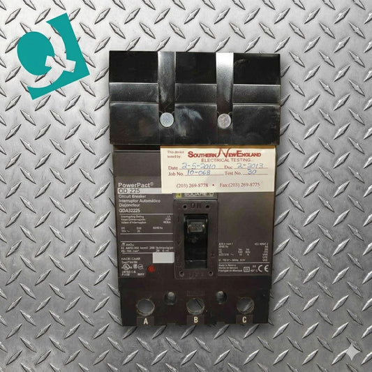 Square D Circuit Breaker QDA32225 225 Amp 3 Pole I-Line (108594)