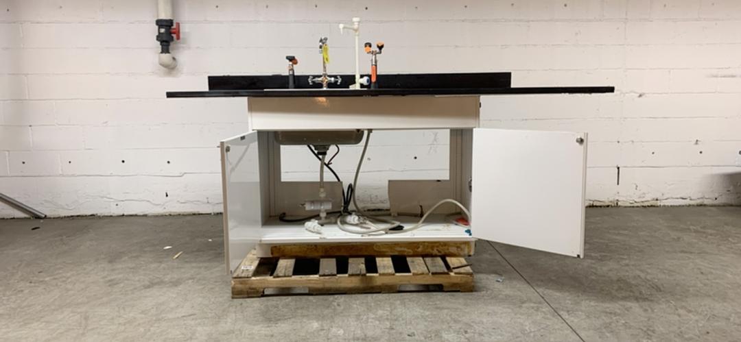 90"x30" Jamestown Epoxy Sink w/ Fixtures Eyewash Hose(S6LLST2289)