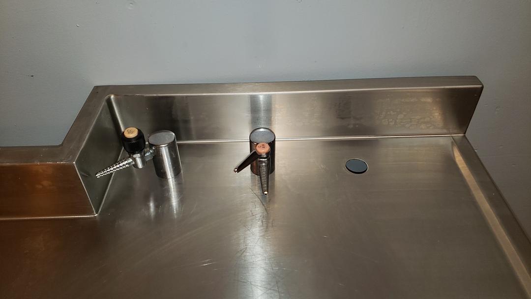 6' Stainless Steel Sink Top w/ Fixtures & Backsplash(S6LLST10116)