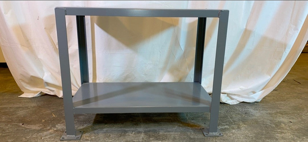 Uline 3'x19"x30" Metal Table / Stand 2-Tiered(S6LLST2076)