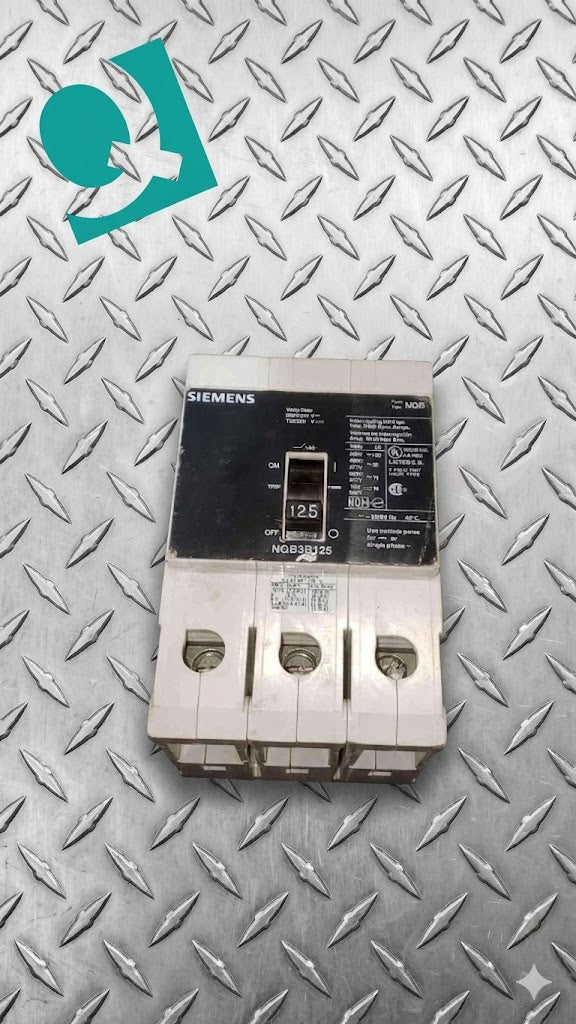 Siemens 125A 600Y/347V 3 Pole Breaker NGB3B125 (SKU: 112674)