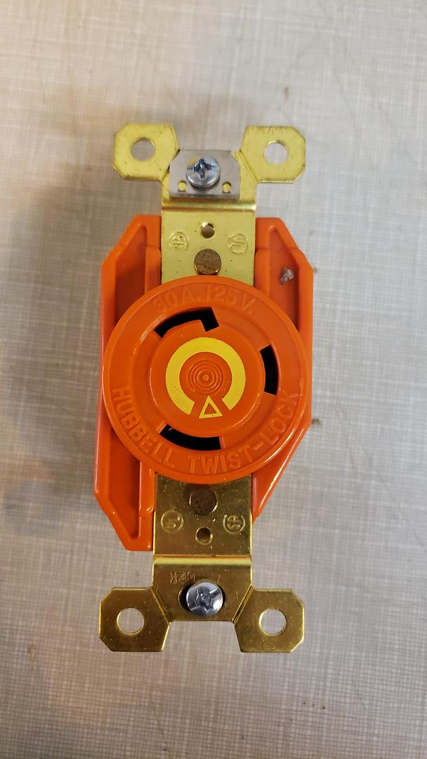 *Pickup Only* Lot of 10 HUBBELL IG2610 30 AMP 125V ISOLATED GROUND LOCKING HEAVY DUTY RECEPTACLE NEW(S6LLST10677)