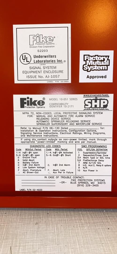 *Pickup Only* FIKE Fire Signal Box(S6LLST4140)