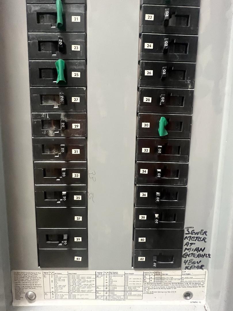PRL2 225A 480/208V Panelboard W/ Main 42 Circuit Neut. 400A (S6LLST13230)