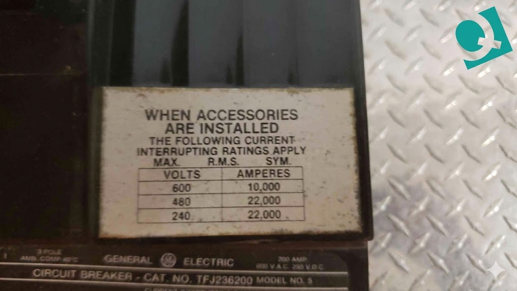 GE 200A 600VAC 3 Pole Breaker TFJ236200 (SKU: 108465)