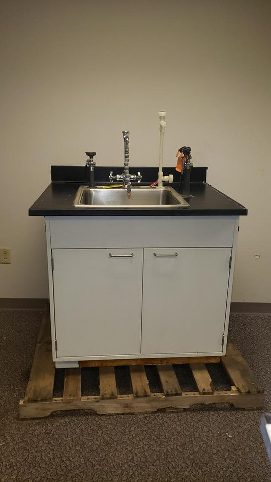 39x30x41 Jamestown Sink Cabinet Casework Eyewash Faucets(S6LLST2164)