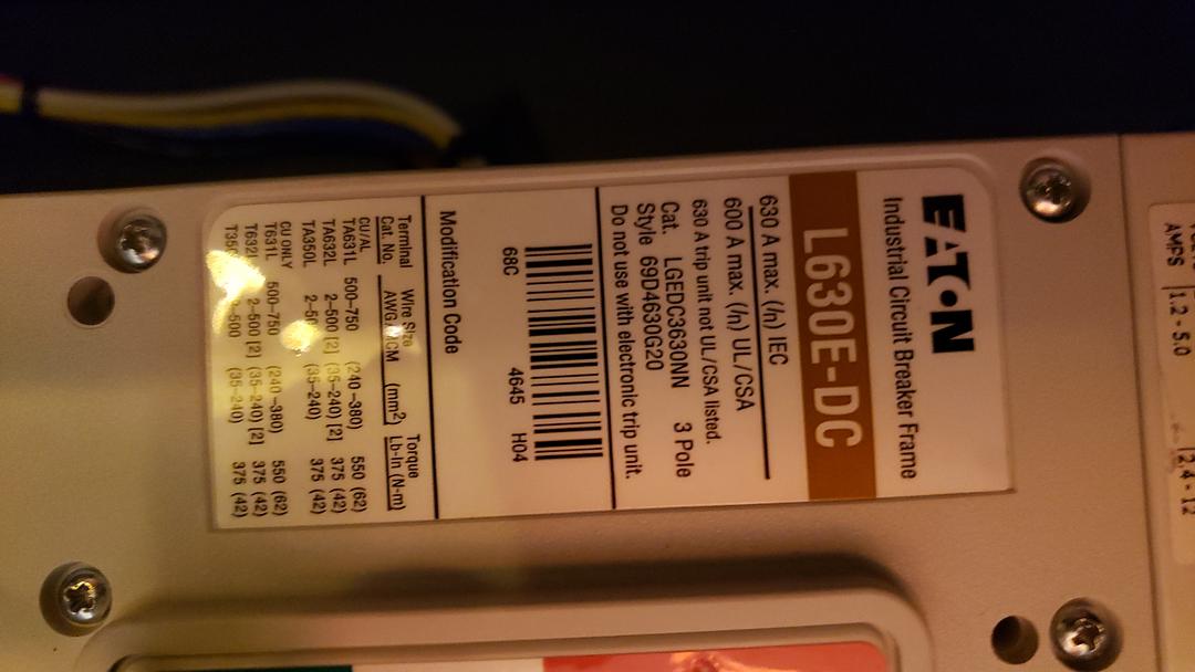 600A C&C POWER UPS BATTERY CABINET UBC75(S6LLST10808)