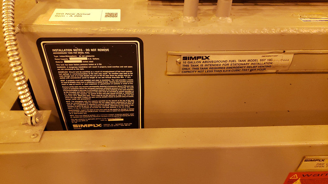 10 Gal Simplx Diesel fuel tank SST 10-C 23 Gal Dike(S6LLST1583)