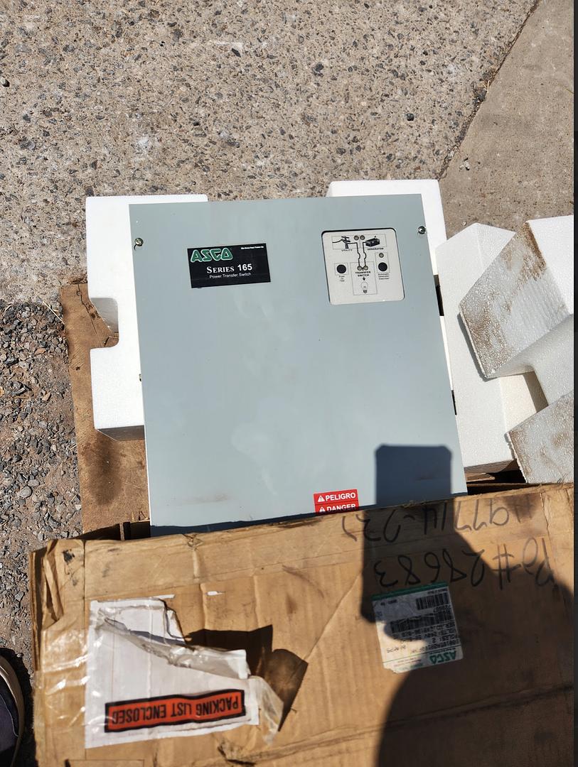 ATS 100A 1Ph ASCO ATS New Surplus Automatic Transfer Switch 240v-17522