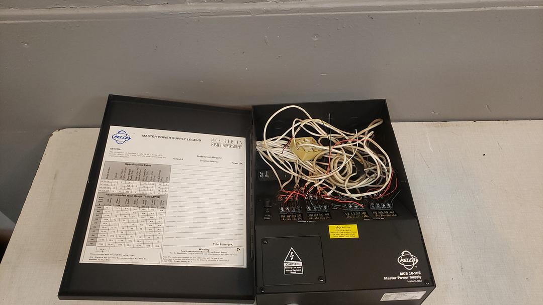 Pelco Master Power Supply MCS16-10E(S6LLST11481)
