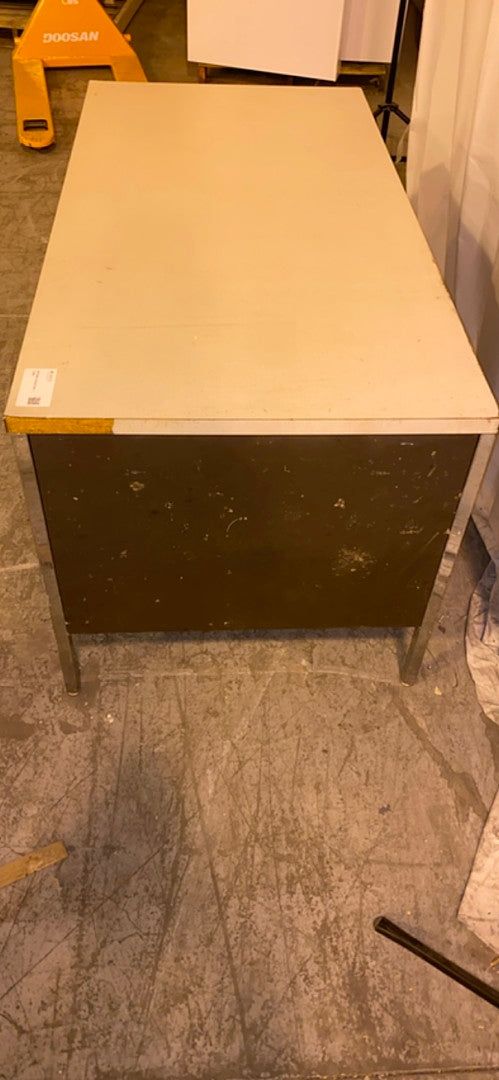 5' 4 Drawer Metal Frame Desk w Laminate Counter Top(S6LLST2971)