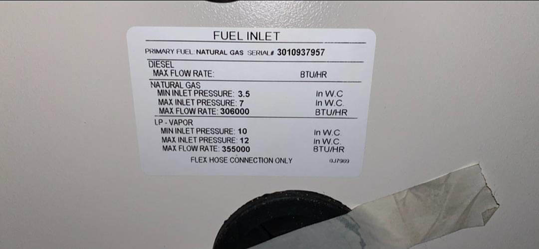 22KW NEW IN STOCK GENERAC Home Guardian Gas Generator and 200A ATS